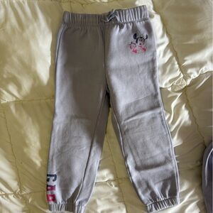 GAP Minnie Mouse matching sweatpants and zip up hoodie
